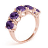 5 Stone Oval For Gemstones in Gold (0.65 cttw)