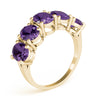 5 Stone Oval For Gemstones in Gold (0.65 cttw)