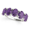 5 Stone Oval For Gemstones in Gold (0.65 cttw)