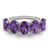 5 Stone Oval For Gemstones in Gold (0.65 cttw)