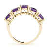 5 Stone Oval For Gemstones in Gold (0.65 cttw)