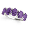 5 Stone Oval For Gemstones in Gold (0.65 cttw)
