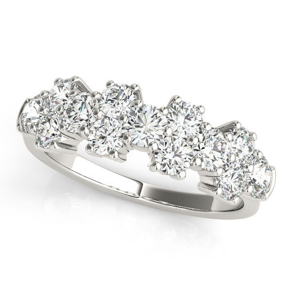 Round Diamond Fashion Band in Gold