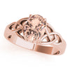Filigree Oval Cut Color Ring in Gold