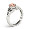 Filigree Oval Cut Color Ring in Gold