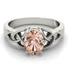 Filigree Oval Cut Color Ring in Gold