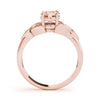Filigree Oval Cut Color Ring in Gold