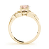 Filigree Oval Cut Color Ring in Gold