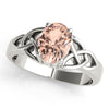 Filigree Oval Cut Color Ring in Gold