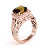 9mm Cushion Diamond Fashion Ring in Gold (3.62 cttw)