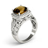 9mm Cushion Diamond Fashion Ring in Gold (3.62 cttw)
