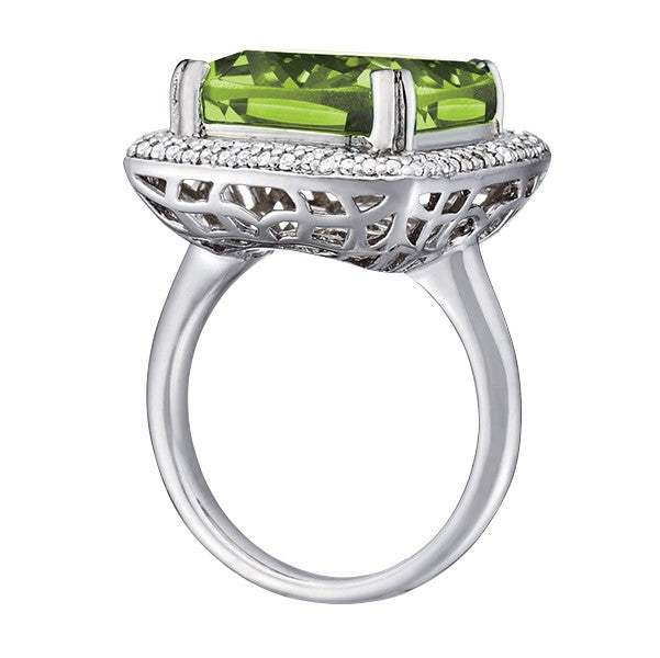 Princess & Cushion Gemstone Fashion Ring in Gold (22 cttw)