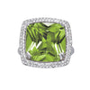 Princess & Cushion Gemstone Fashion Ring in Gold (22 cttw)