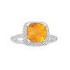Princess & Cushion Gemstone Fashion Ring in Gold (3.81 cttw)