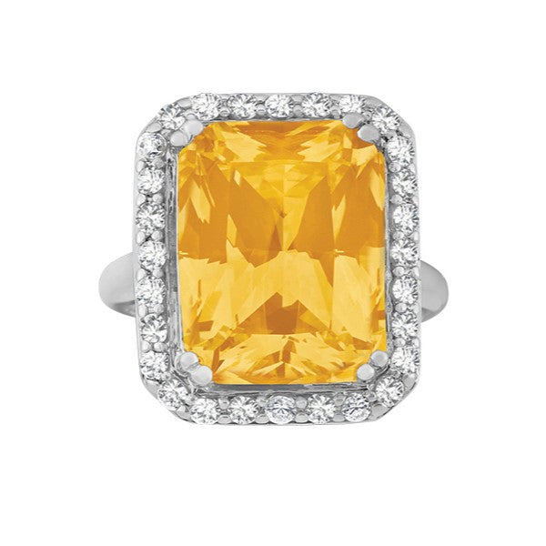 Emerald Gemstone Fashion Ring in Gold (14.28 cttw)