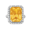 Emerald Gemstone Fashion Ring in Gold (14.28 cttw)