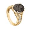 Oval Gemstone Fashion Ring in Gold (5.06 cttw)