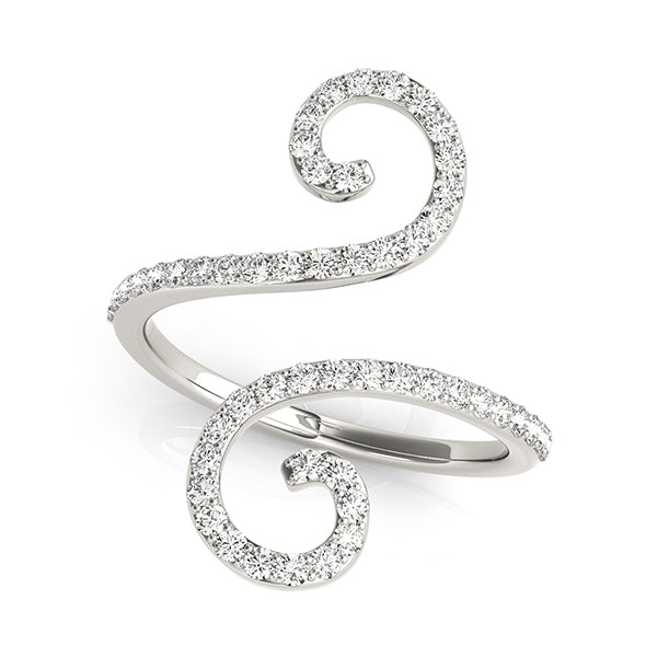 Open Flourish Style Fashion Rings in Gold