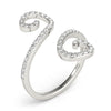 Open Flourish Style Fashion Rings in Gold