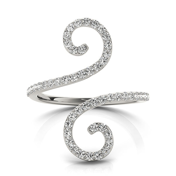 Open Flourish Style Fashion Rings in Gold