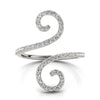 Open Flourish Style Fashion Rings in Gold