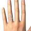 Open Flourish Style Fashion Rings in Gold