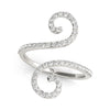 Open Flourish Style Fashion Rings in Gold