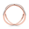 Criss Cross Diamond Ring in Gold