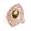 Nature Inspired Leaf Shaped Fashion Ring in Gold