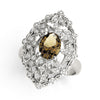 Nature Inspired Leaf Shaped Fashion Ring in Gold