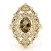 Nature Inspired Leaf Shaped Fashion Ring in Gold