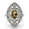 Nature Inspired Leaf Shaped Fashion Ring in Gold