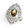 Nature Inspired Leaf Shaped Fashion Ring in Gold