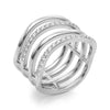 Multirow Wavy Fashion Band in Gold