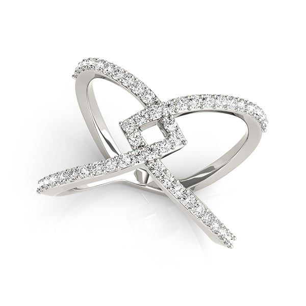 Multirow Split Shank Fashion Ring in Gold