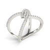 Multirow Split Shank Fashion Ring in Gold