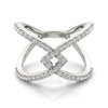 Multirow Split Shank Fashion Ring in Gold