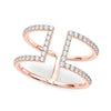 Open Concept Fashion Ring in Gold