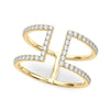 Open Concept Fashion Ring in Gold