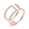 Open Concept Fashion Ring in Gold