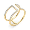 Open Concept Fashion Ring in Gold