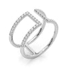 Open Concept Fashion Ring in Gold
