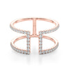 Open Concept Fashion Ring in Gold