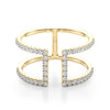 Open Concept Fashion Ring in Gold