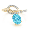 Oval Diamond Fashion Ring in Gold (1.23 cttw)