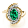 Oval Diamond Fashion Ring in Gold
