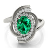 Oval Diamond Fashion Ring in Gold