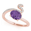 Oval Diamond Fashion Ring in Gold