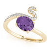 Oval Diamond Fashion Ring in Gold