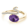Oval Diamond Fashion Ring in Gold
